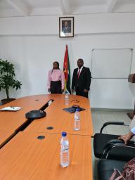 Courtesy call between Mr. Happy Saka, Consul General of Malawi and Mrs. Herminia Xavier da Barca Gustavo, Provincial Attorney General, Tete Province